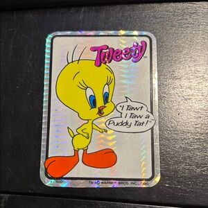 Vintage - Tweety Bird Holographic Sticker